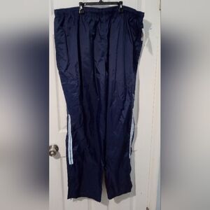 Men's Navy Tennessee Titans Track Pants with White Stripes